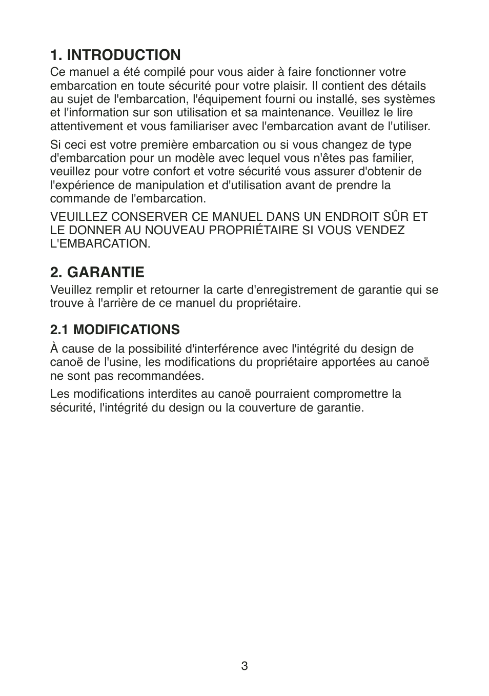 Introduction, Garantie | Stearns Recreational Back Country B801 Green Red User Manual | Page 40 / 74