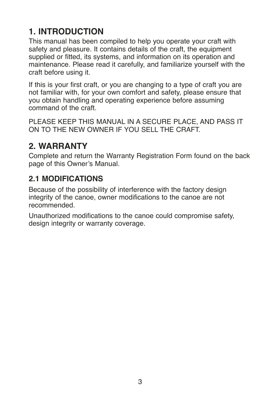Introduction, Warranty | Stearns Recreational Back Country B801 Green Red User Manual | Page 5 / 74