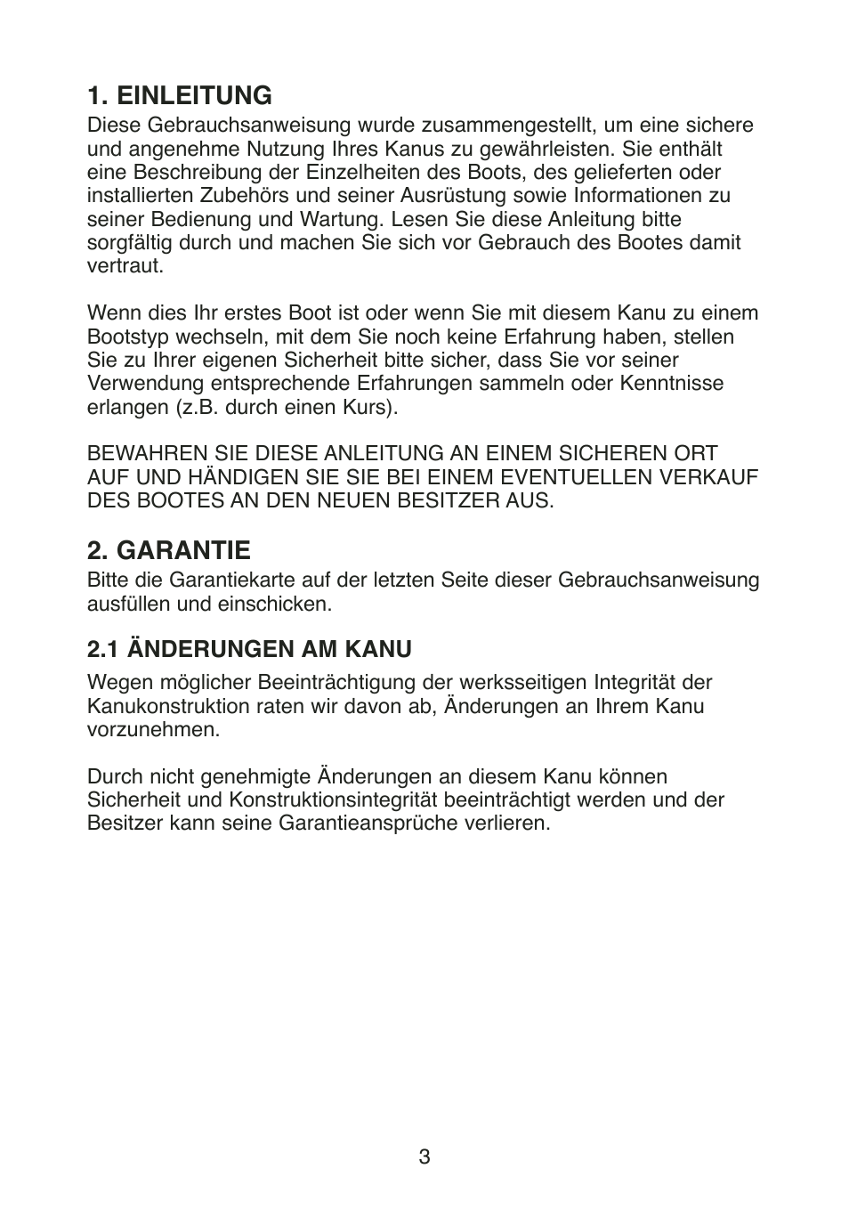 Einleitung, Garantie | Stearns Recreational Back Country B801 Green Red User Manual | Page 58 / 74