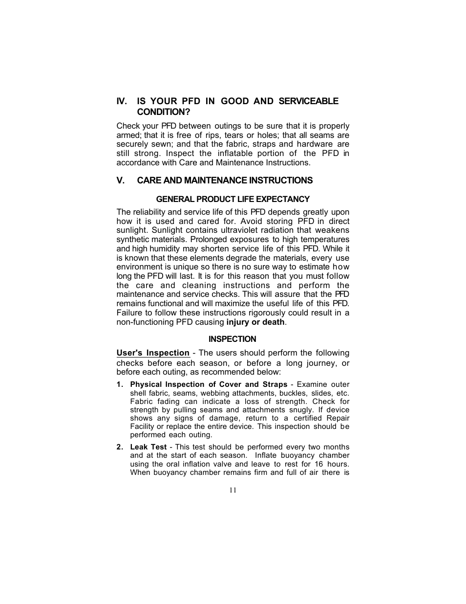 Stearns Recreational 1341 User Manual | Page 11 / 22