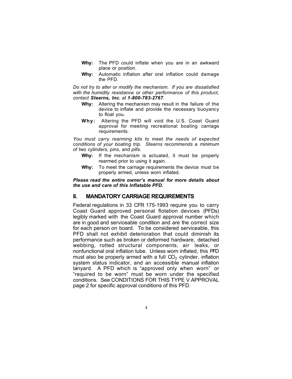 Stearns Recreational 1341 User Manual | Page 4 / 22