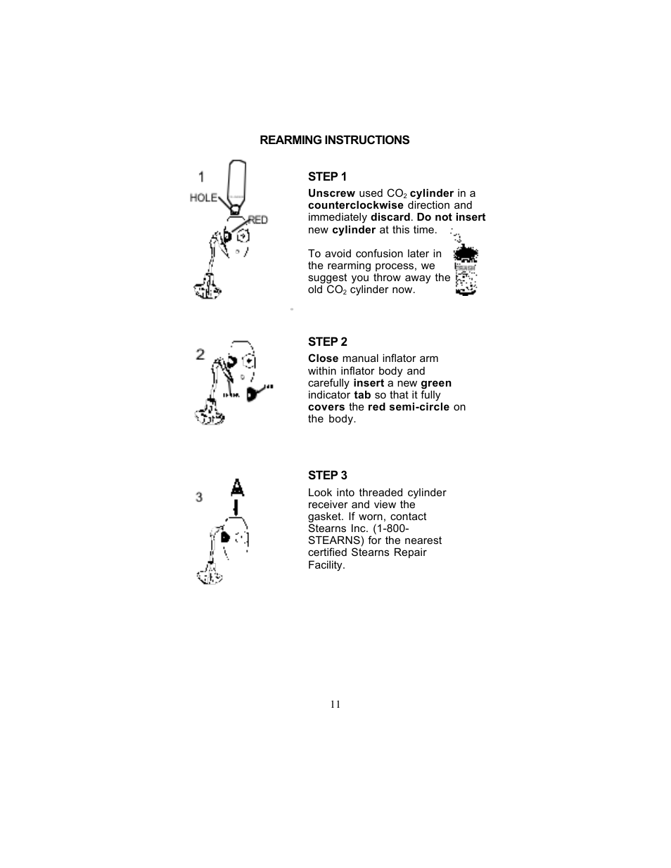 Stearns Recreational 0340 User Manual | Page 11 / 22