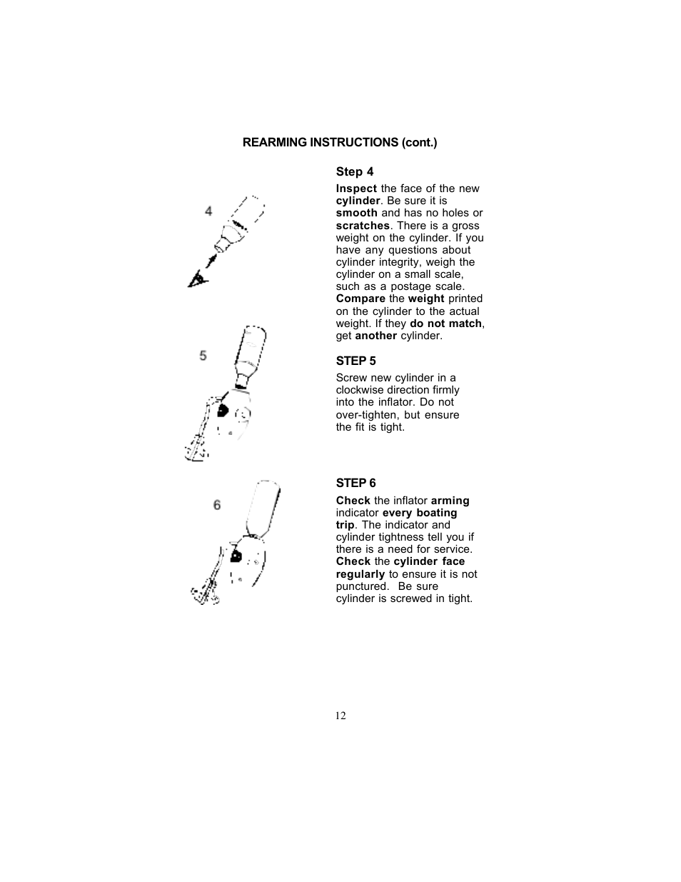 Stearns Recreational 0340 User Manual | Page 12 / 22
