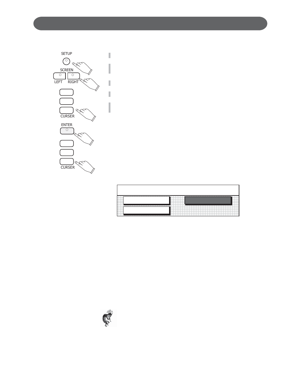 Setup, Chord menu, Accomp : fingered | One finger piano mode fingered | Suzuki Musical Instrument Corp. GP-3 User Manual | Page 59 / 100