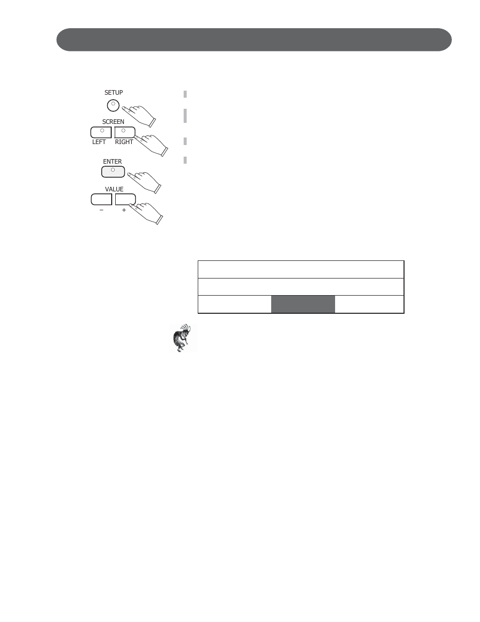 Setup -percussion menu, Percussion setup drum kits off | Suzuki Musical Instrument Corp. GP-3 User Manual | Page 61 / 100