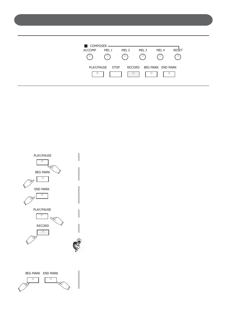 Recording - mark | Suzuki Musical Instrument Corp. GP-3 User Manual | Page 68 / 100