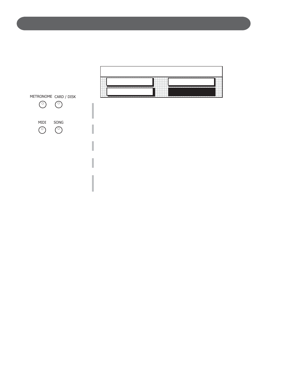 Disk - play disk, Disk menu, Load song play disk utility save song | Suzuki Musical Instrument Corp. GP-3 User Manual | Page 82 / 100