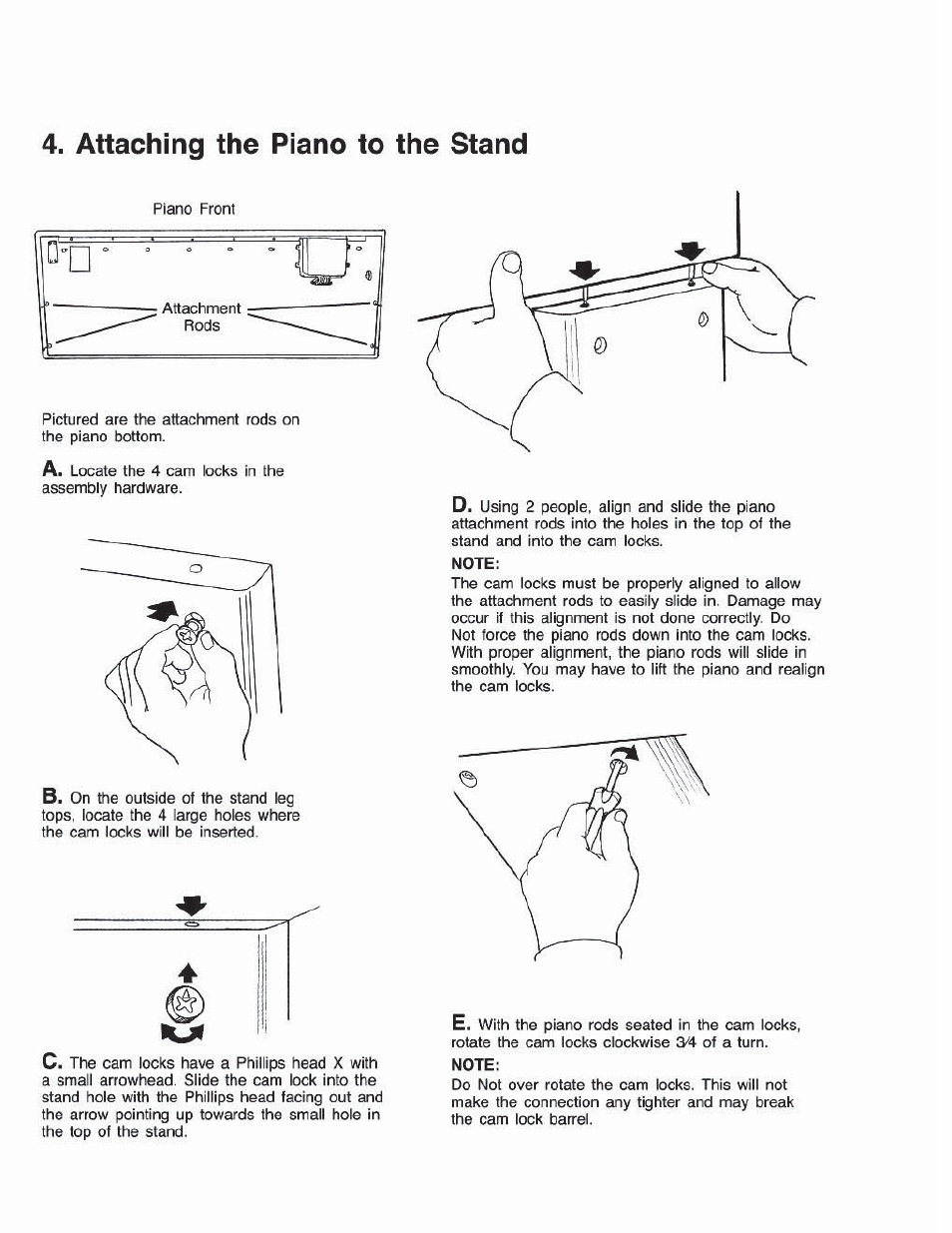 Assembly | Suzuki Musical Instrument Corp. HP-275E User Manual | Page 10 / 92