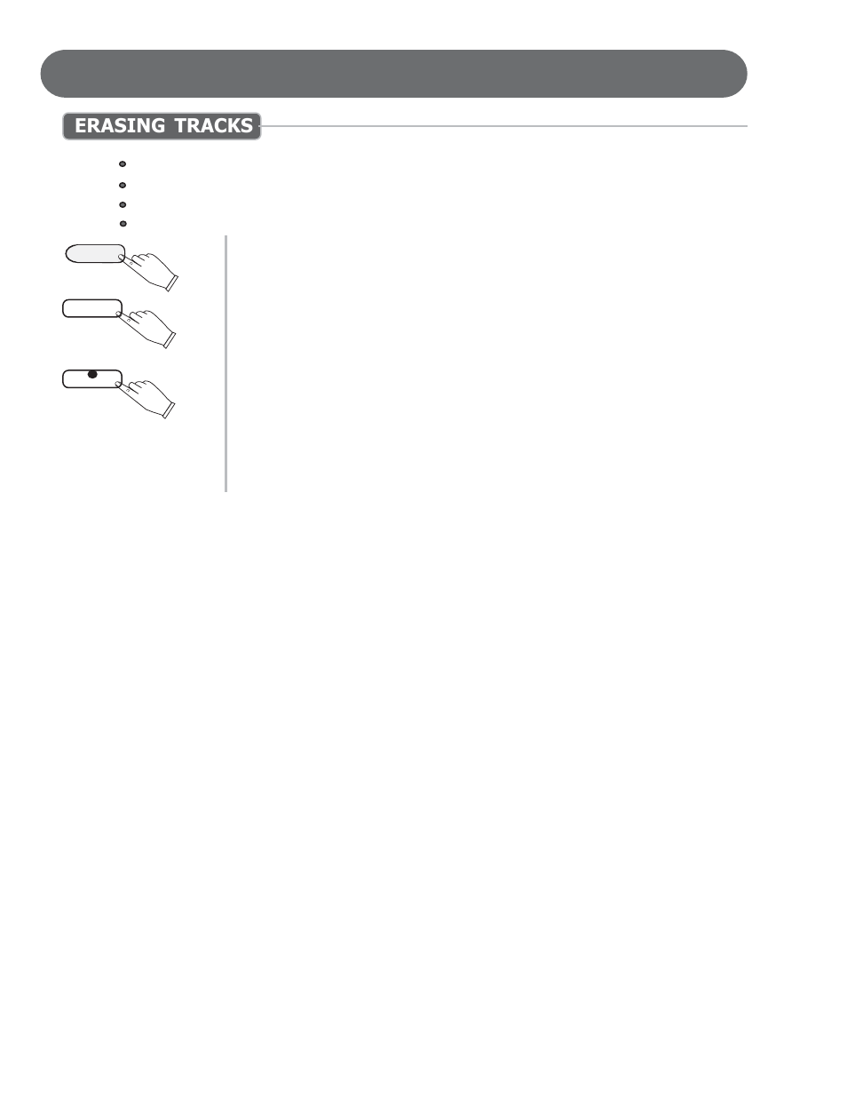 Record, Erasing tracks | Suzuki Musical Instrument Corp. HP-97 User Manual | Page 30 / 44