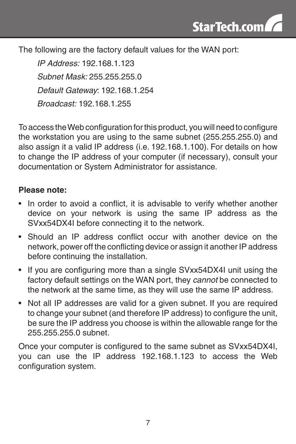 StarTech.com MATRIX SV3254DX4I User Manual | Page 12 / 72