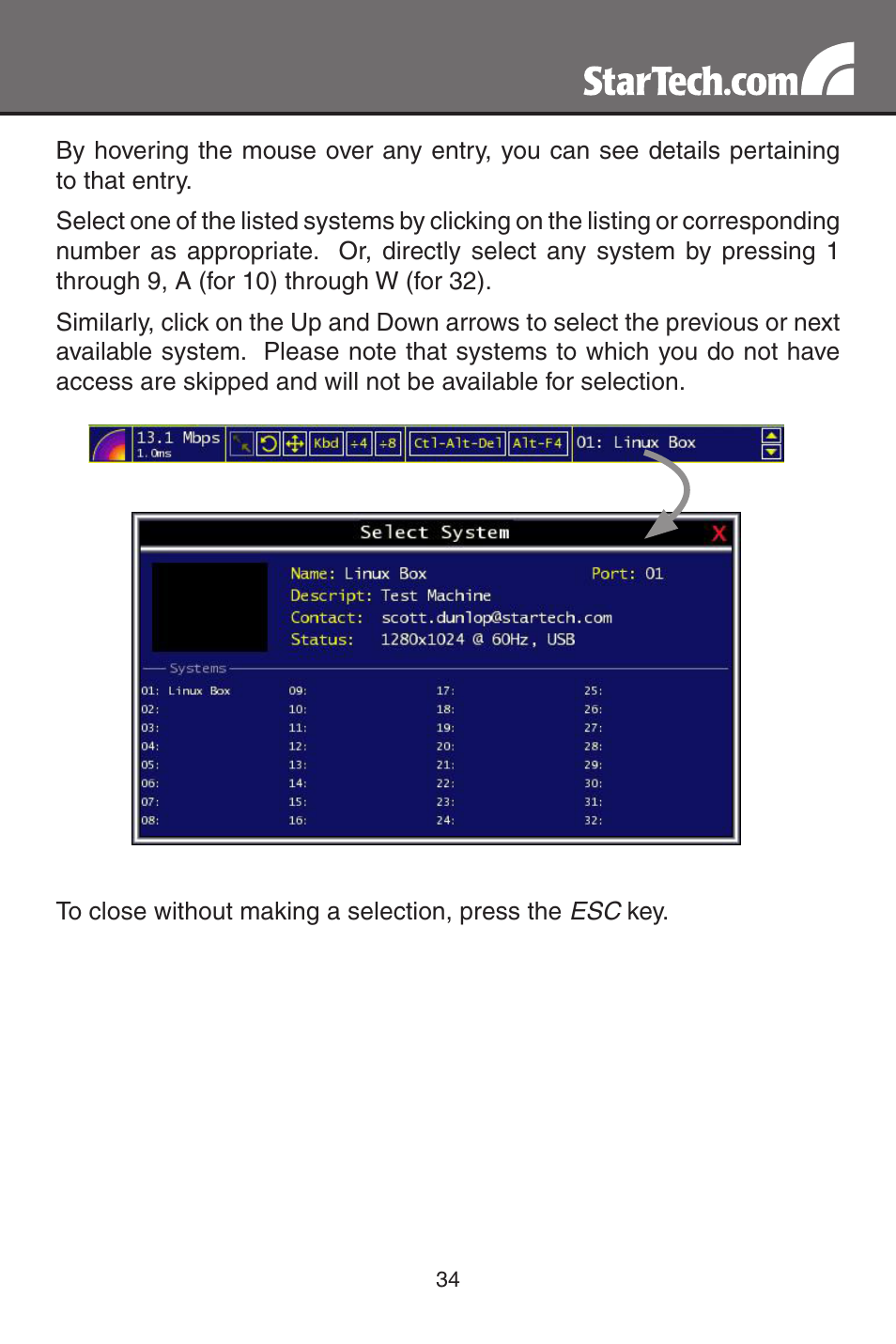StarTech.com MATRIX SV3254DX4I User Manual | Page 39 / 72