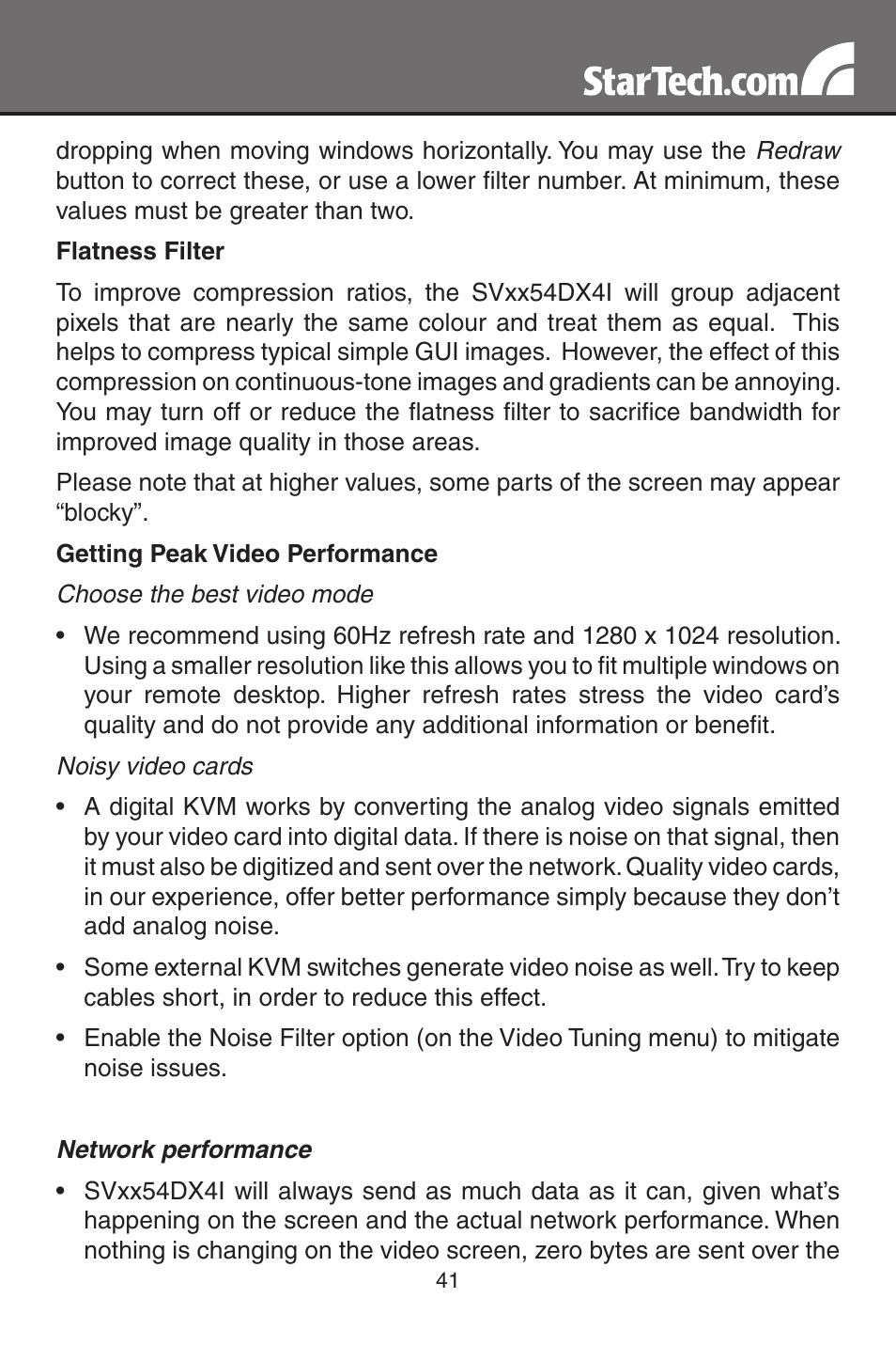 StarTech.com MATRIX SV3254DX4I User Manual | Page 46 / 72