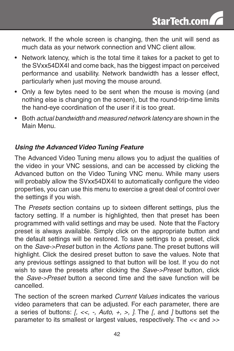 StarTech.com MATRIX SV3254DX4I User Manual | Page 47 / 72
