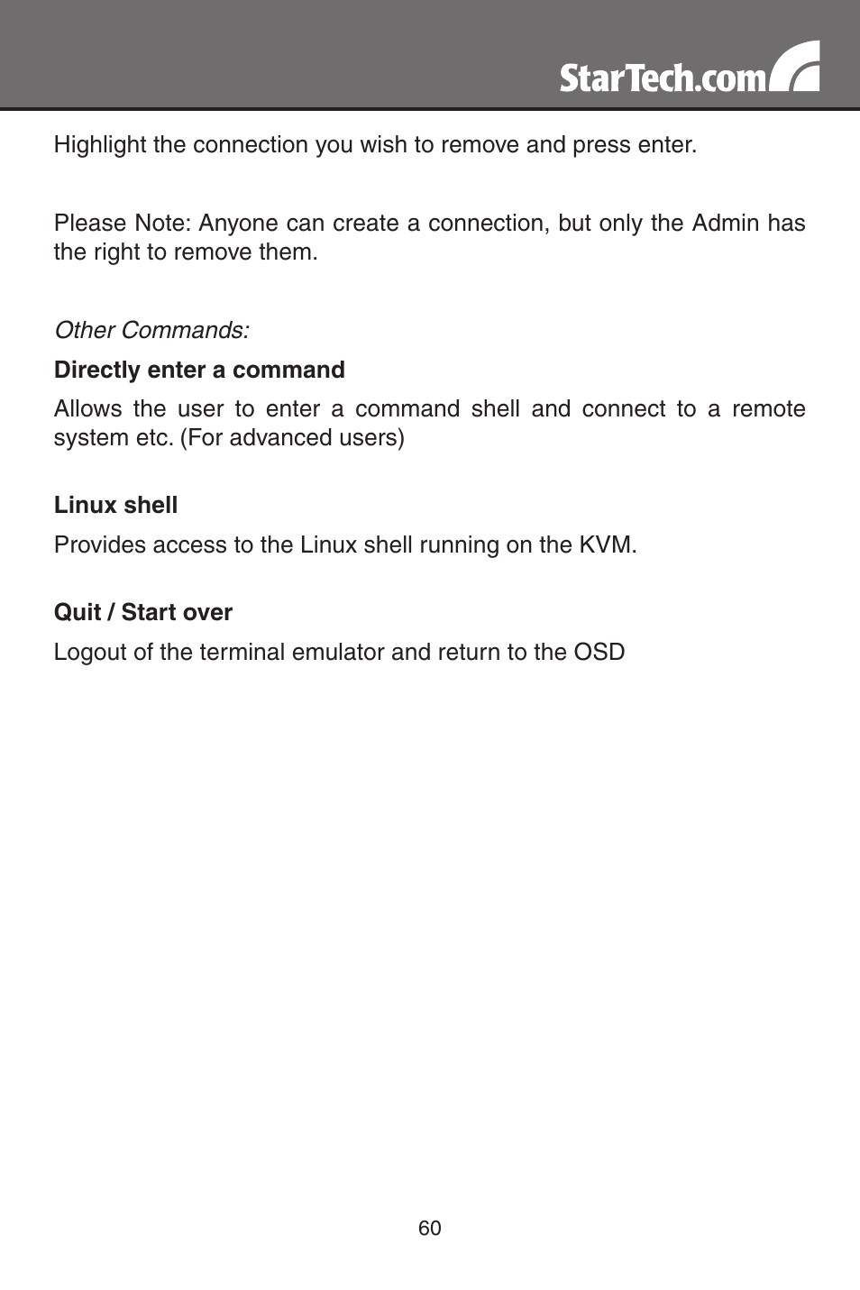StarTech.com MATRIX SV3254DX4I User Manual | Page 65 / 72