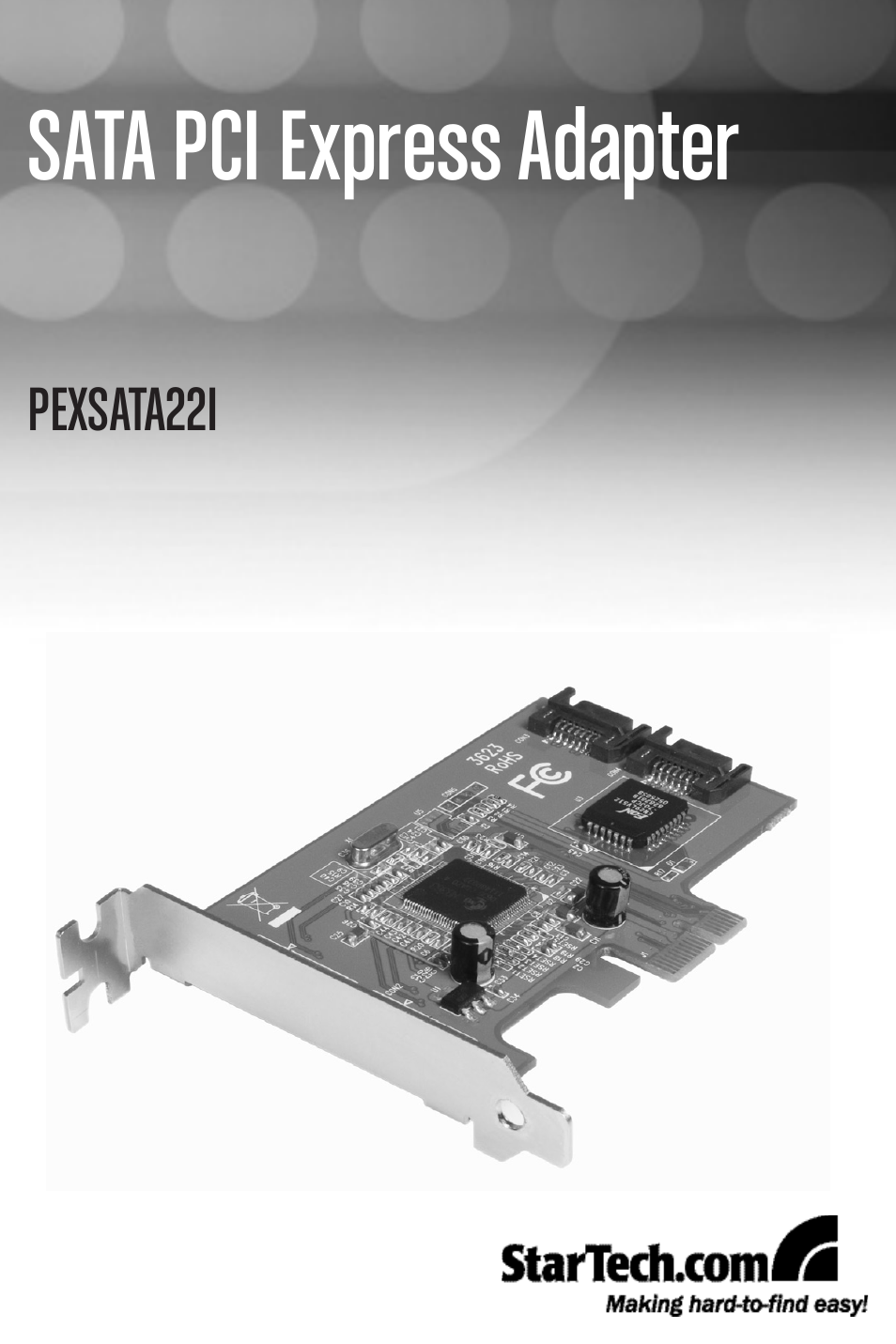 StarTech.com PEXSATA22I User Manual | 12 pages