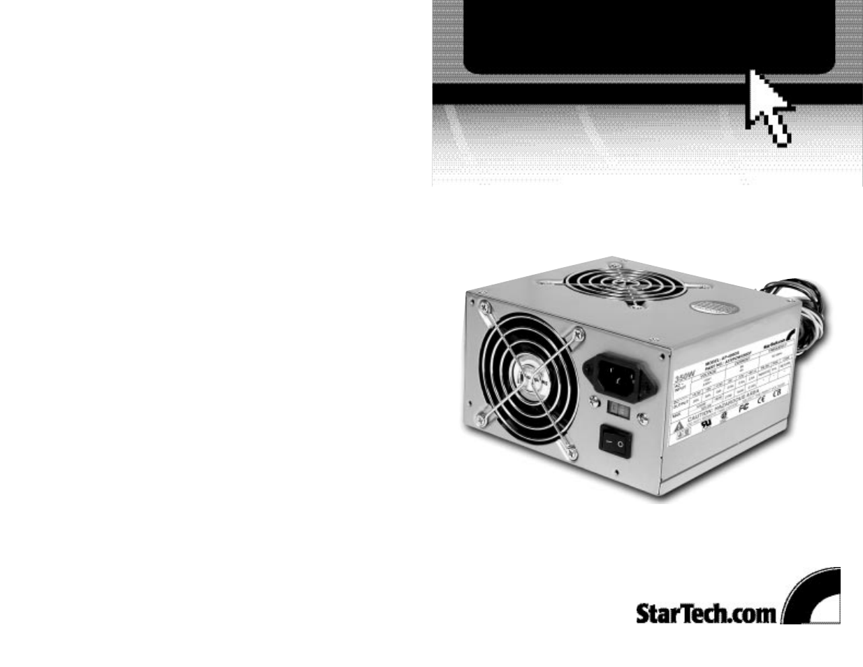 StarTech.com ATXPOW350DF User Manual | 4 pages