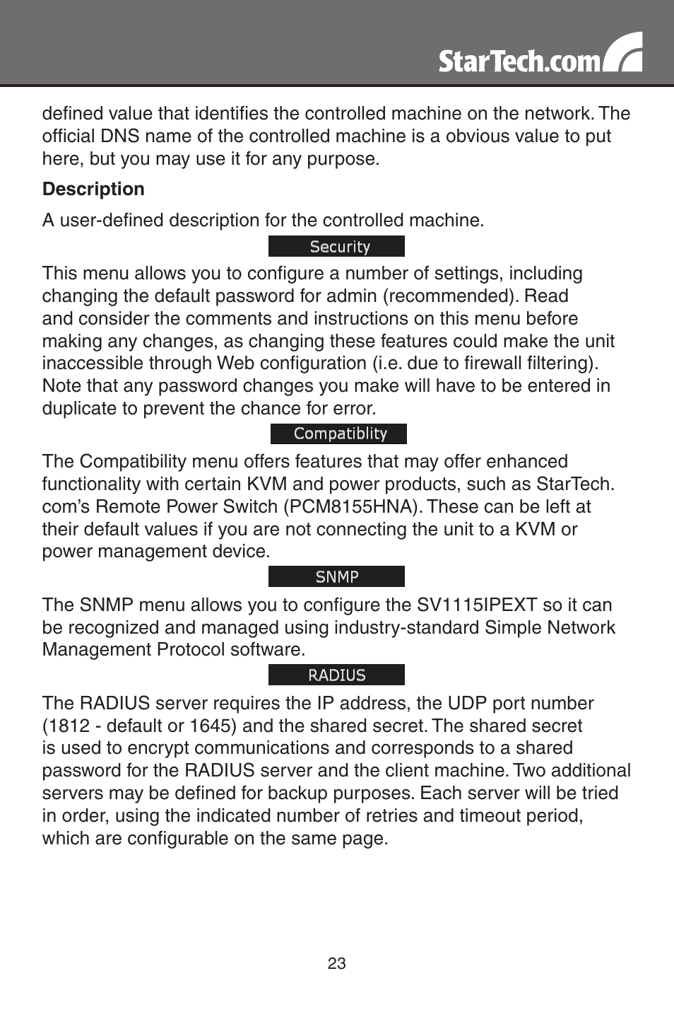 StarTech.com SV1115IPEXT User Manual | Page 27 / 67