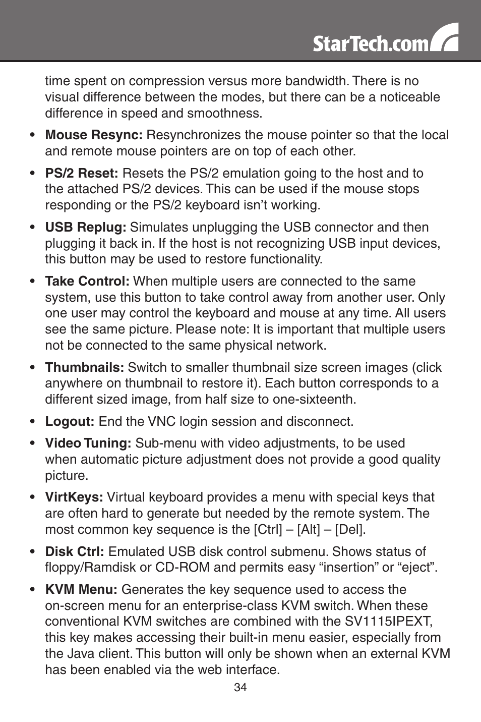 StarTech.com SV1115IPEXT User Manual | Page 38 / 67