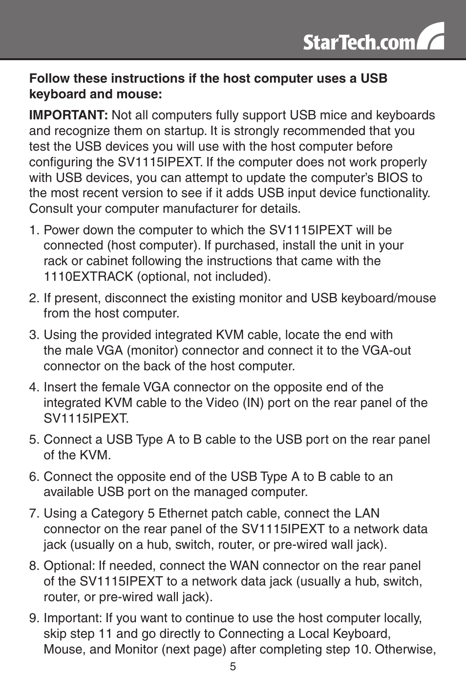 StarTech.com SV1115IPEXT User Manual | Page 9 / 67