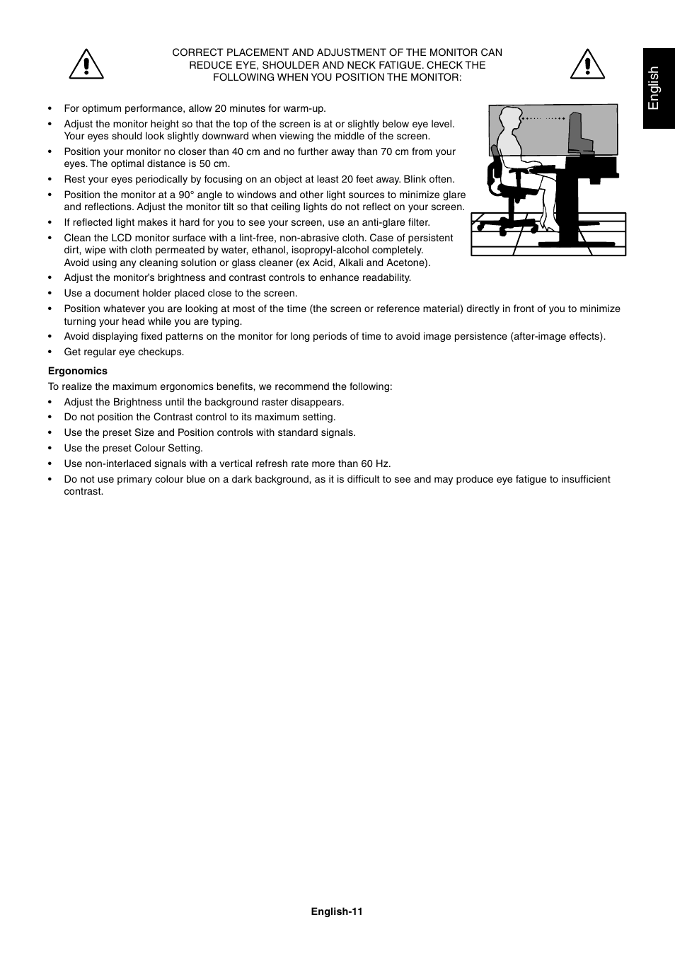 English | StarTech.com MultiSync LCD2180UX User Manual | Page 13 / 23