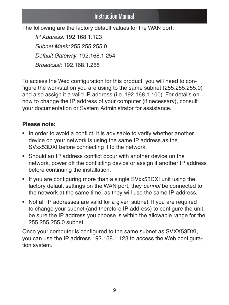 Instruction manual | StarTech.com ENTERPRISE CLASS SV1653DXI User Manual | Page 14 / 74