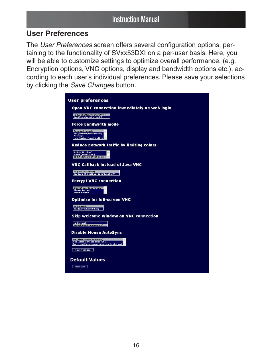 Instruction manual | StarTech.com ENTERPRISE CLASS SV1653DXI User Manual | Page 21 / 74