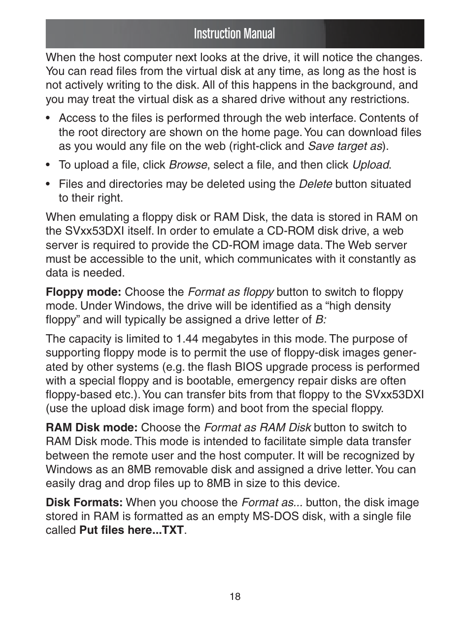 Instruction manual | StarTech.com ENTERPRISE CLASS SV1653DXI User Manual | Page 23 / 74