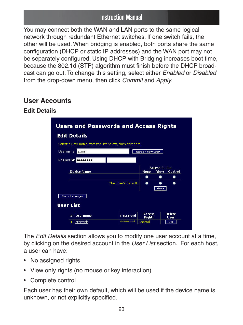 Instruction manual | StarTech.com ENTERPRISE CLASS SV1653DXI User Manual | Page 28 / 74
