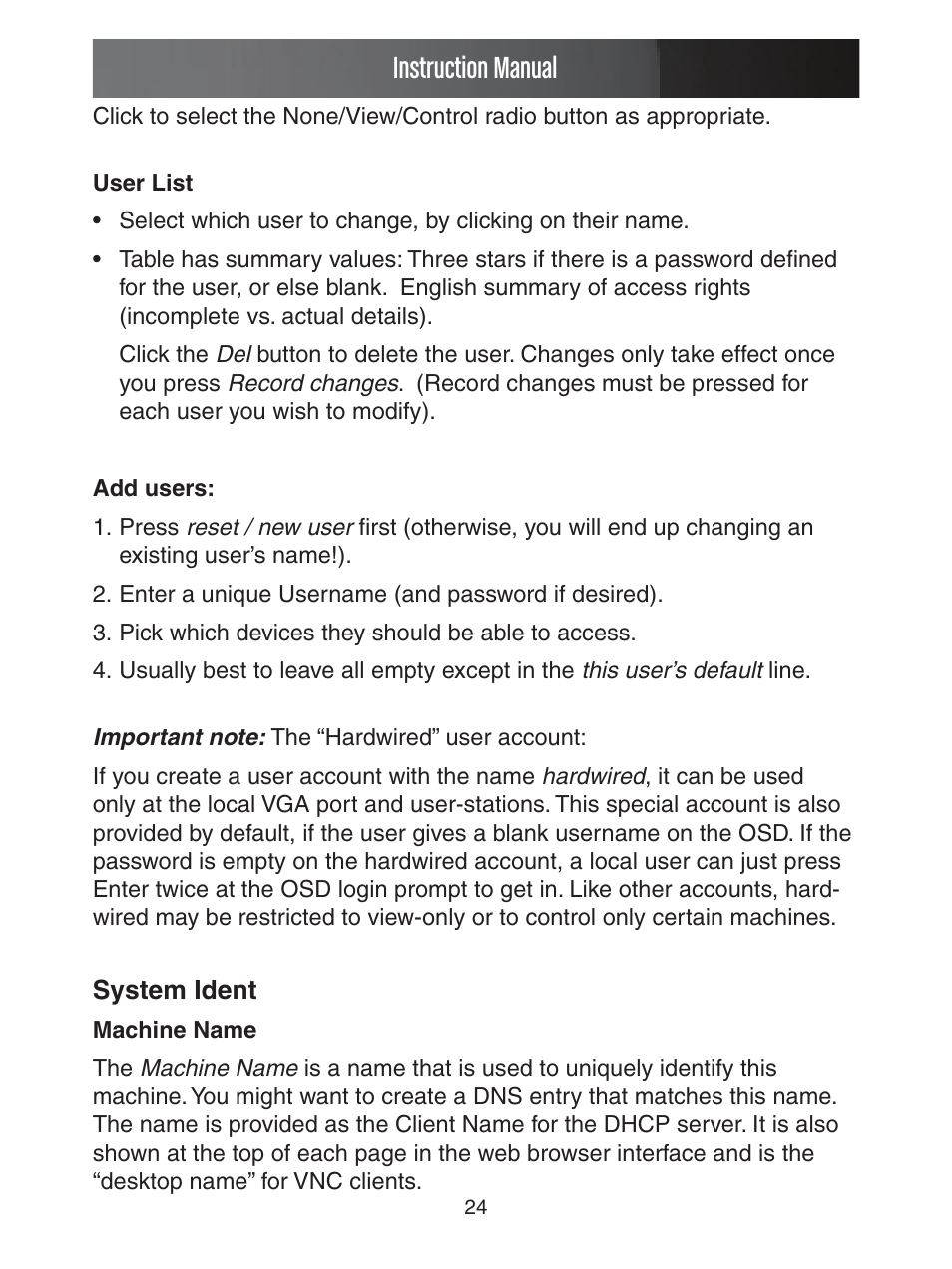 Instruction manual | StarTech.com ENTERPRISE CLASS SV1653DXI User Manual | Page 29 / 74