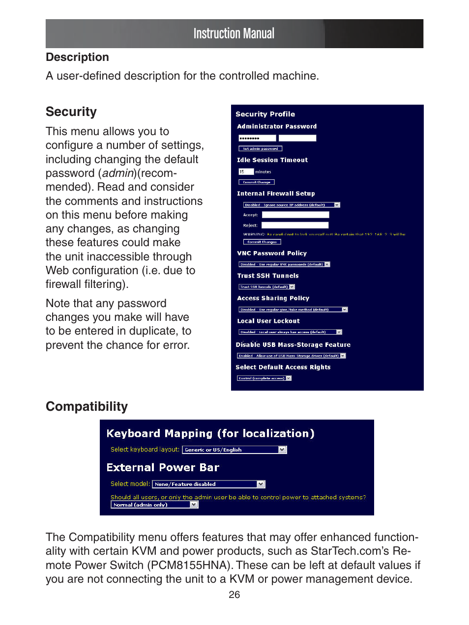 Instruction manual | StarTech.com ENTERPRISE CLASS SV1653DXI User Manual | Page 31 / 74