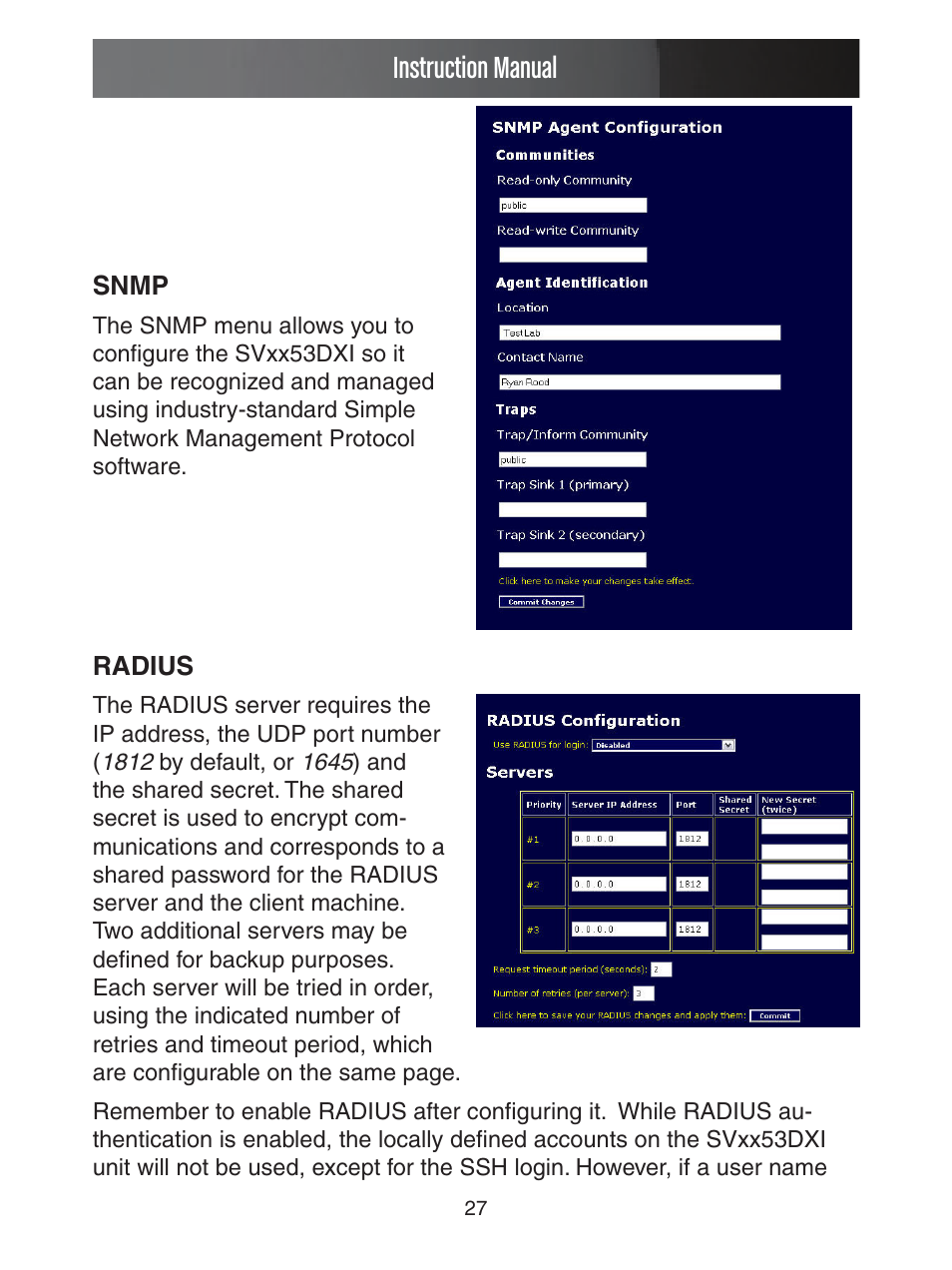 Instruction manual | StarTech.com ENTERPRISE CLASS SV1653DXI User Manual | Page 32 / 74