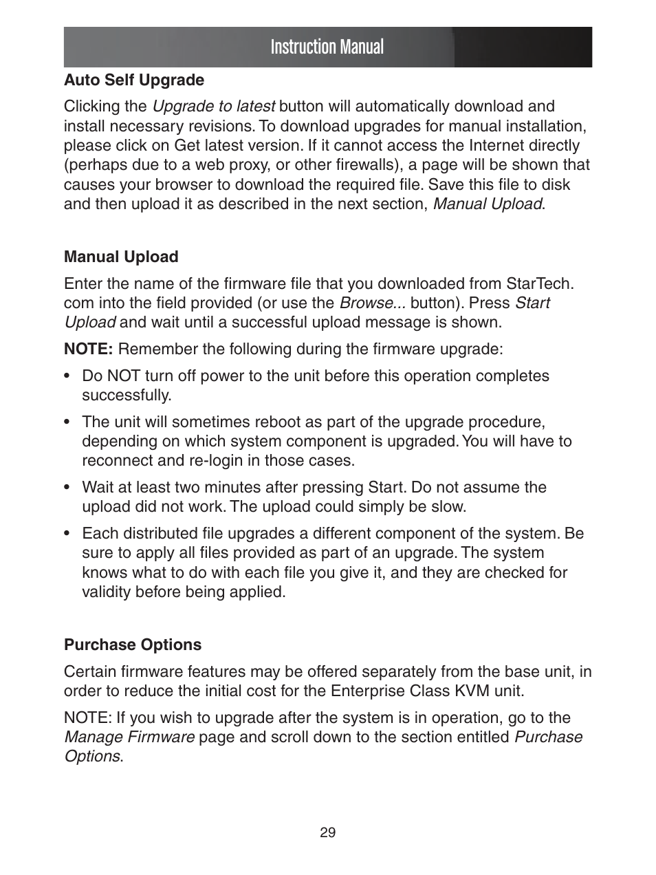 Instruction manual | StarTech.com ENTERPRISE CLASS SV1653DXI User Manual | Page 34 / 74