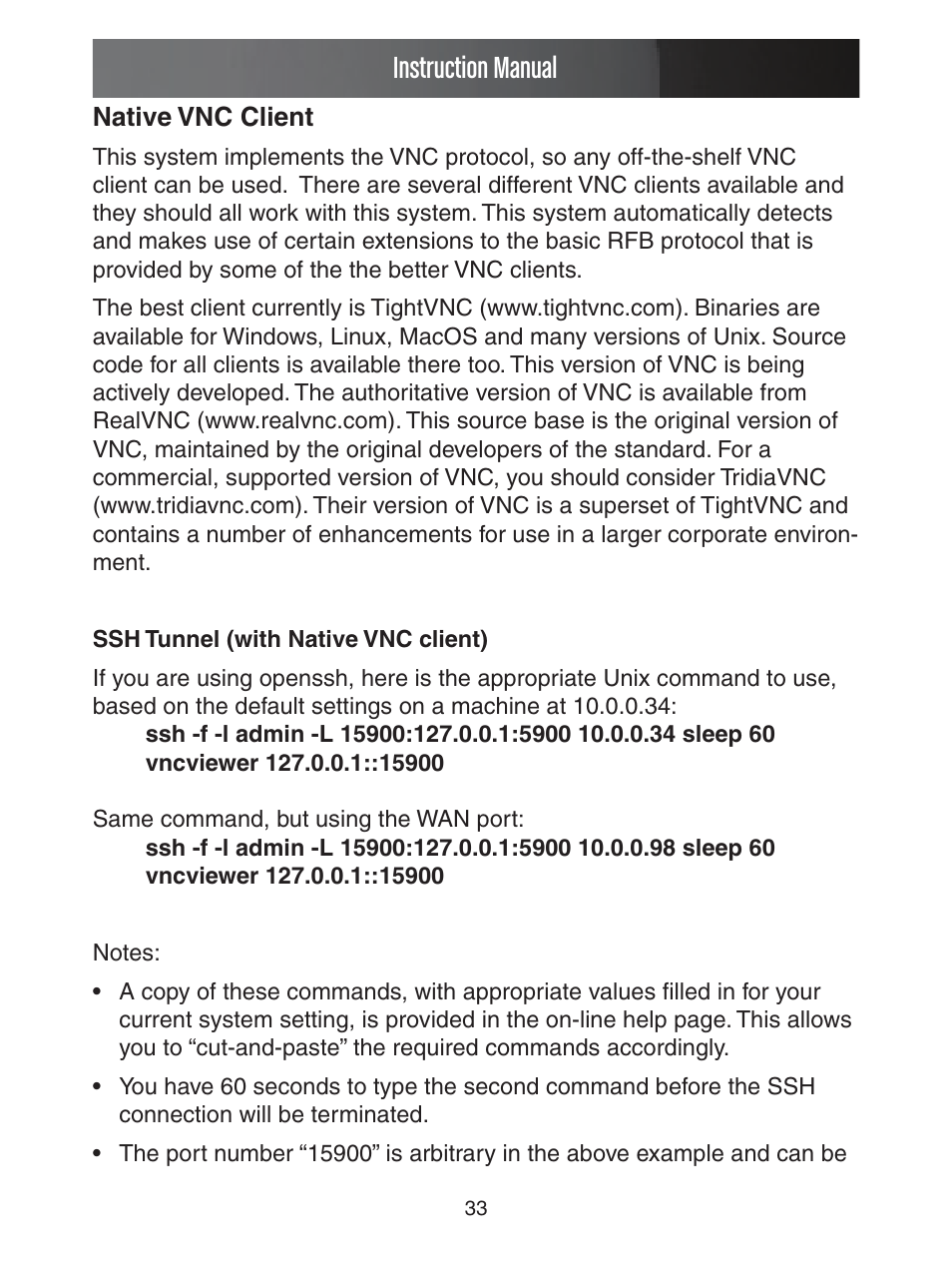 Instruction manual | StarTech.com ENTERPRISE CLASS SV1653DXI User Manual | Page 38 / 74