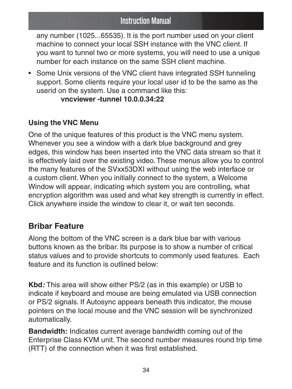 Instruction manual | StarTech.com ENTERPRISE CLASS SV1653DXI User Manual | Page 39 / 74