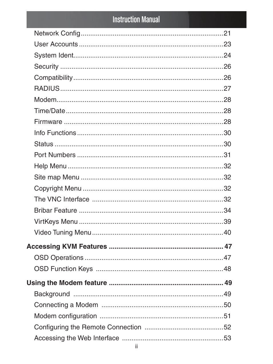 Instruction manual | StarTech.com ENTERPRISE CLASS SV1653DXI User Manual | Page 4 / 74