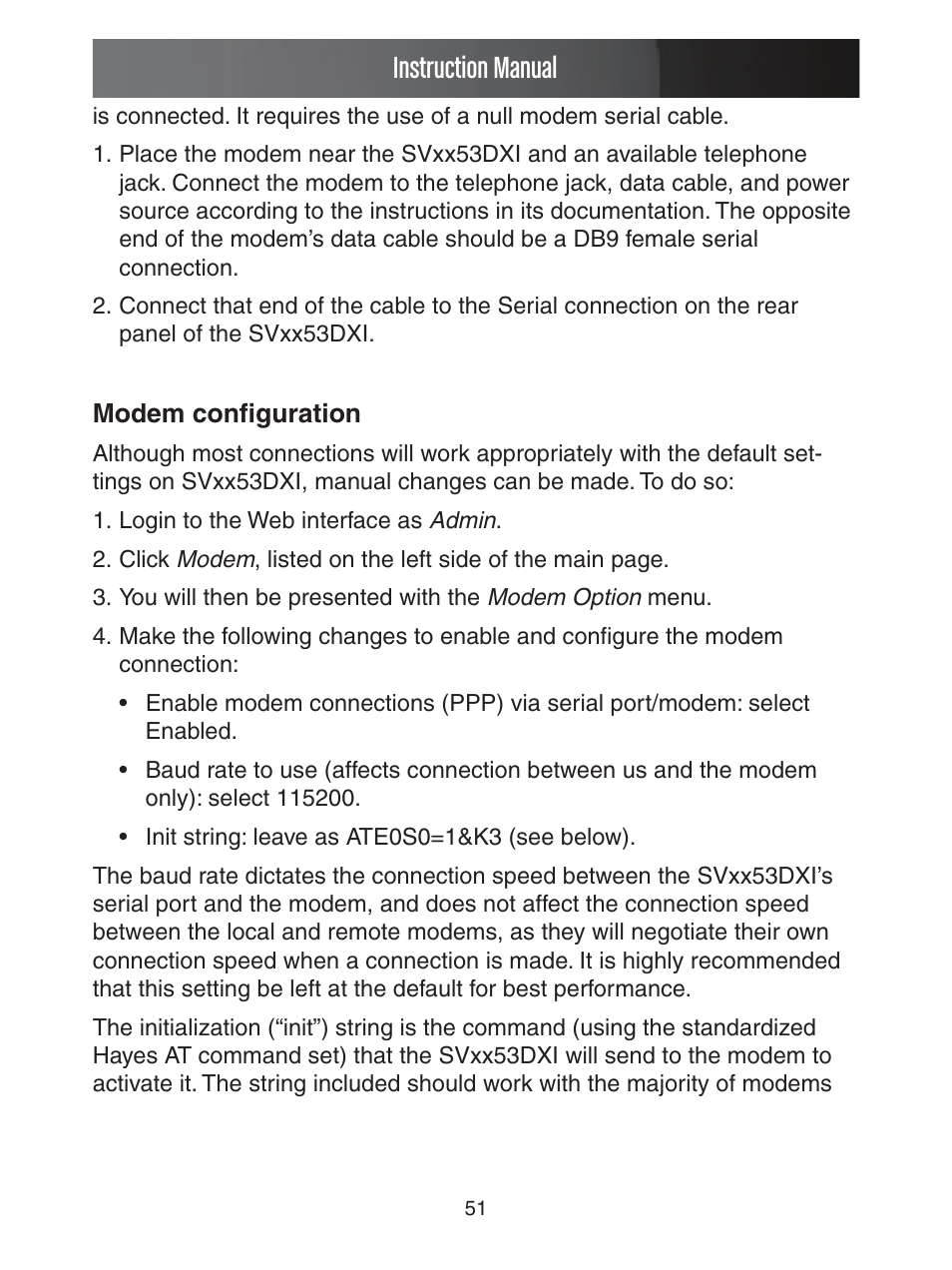 Instruction manual | StarTech.com ENTERPRISE CLASS SV1653DXI User Manual | Page 56 / 74