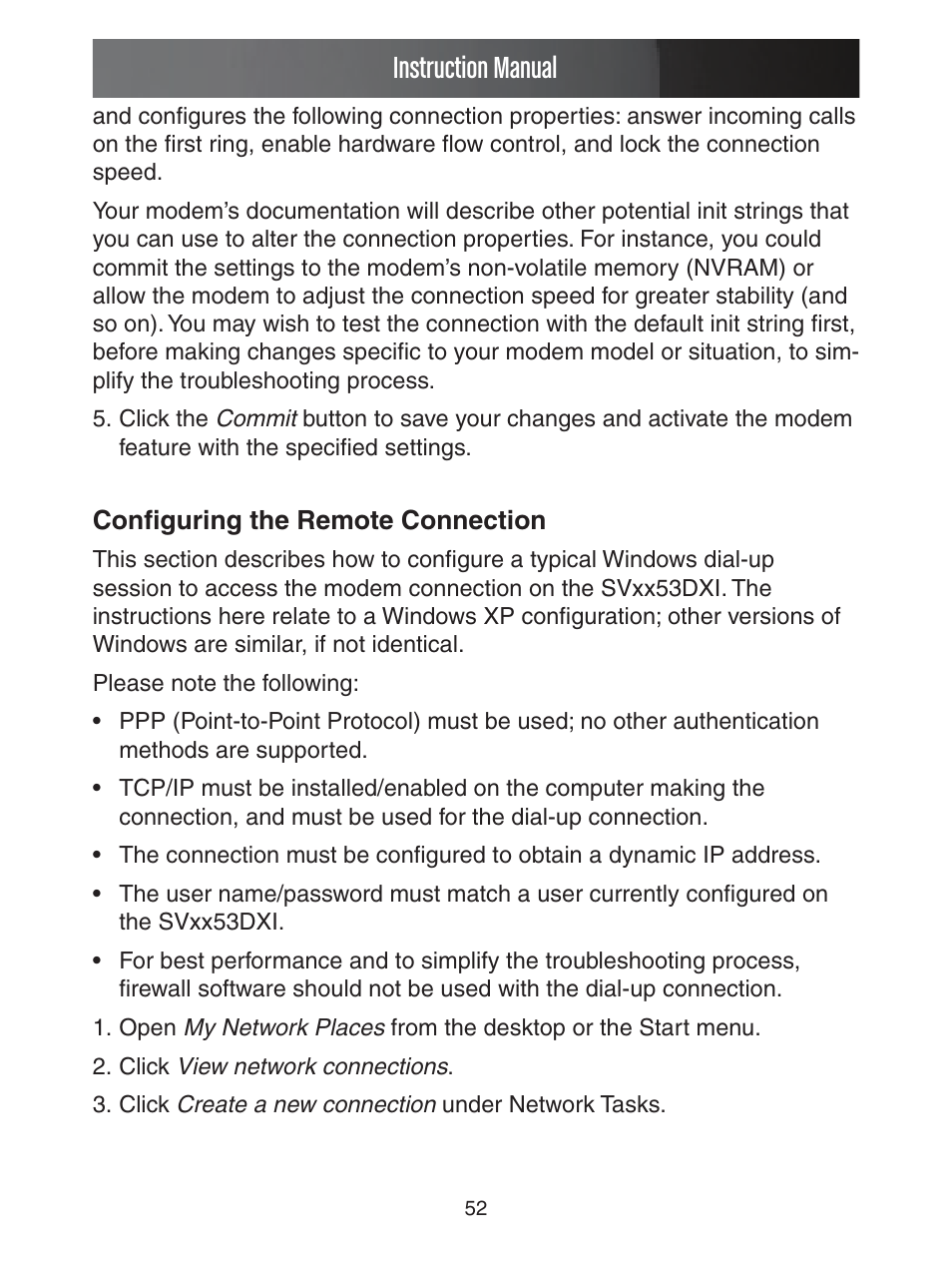 Instruction manual | StarTech.com ENTERPRISE CLASS SV1653DXI User Manual | Page 57 / 74