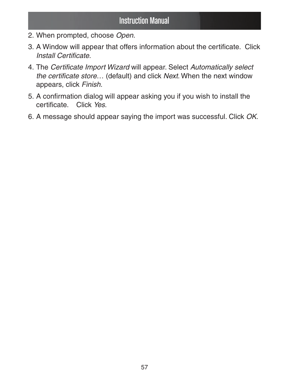 Instruction manual | StarTech.com ENTERPRISE CLASS SV1653DXI User Manual | Page 62 / 74