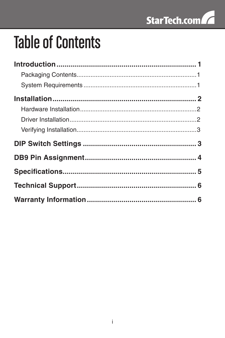 StarTech.com ICUSB422 User Manual | Page 3 / 10