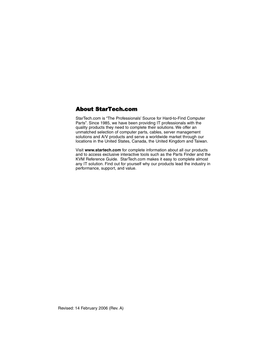 StarTech.com ATX2POWER450 User Manual | Page 8 / 8