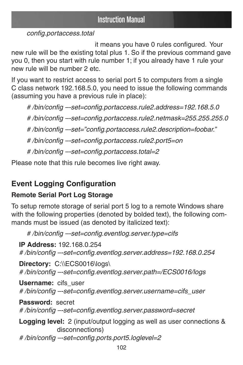 Instruction manual | StarTech.com CONYX ECS0016 User Manual | Page 109 / 140