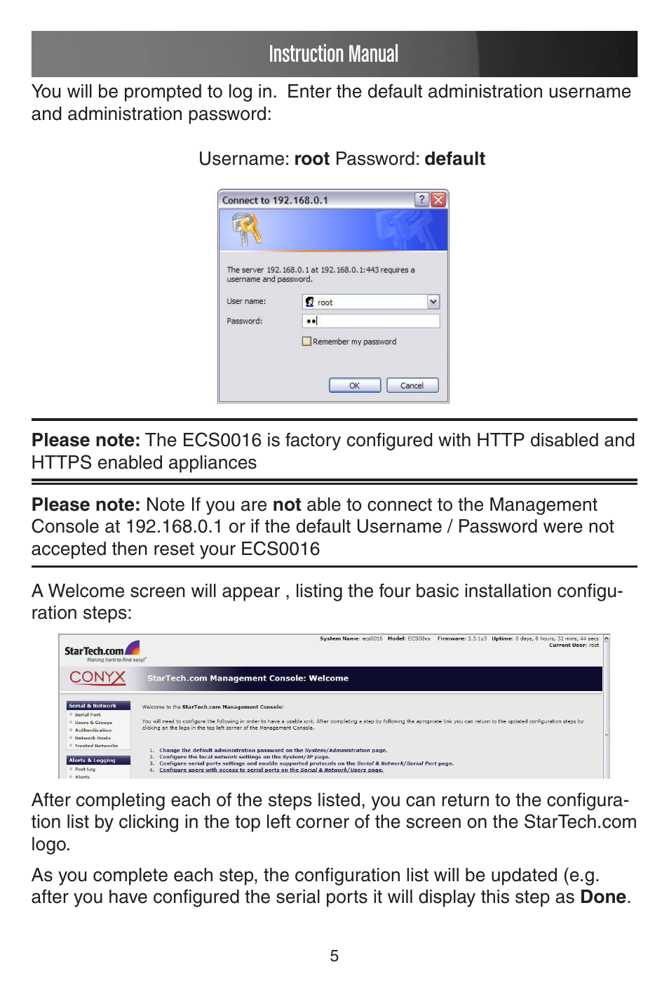 Instruction manual | StarTech.com CONYX ECS0016 User Manual | Page 12 / 140