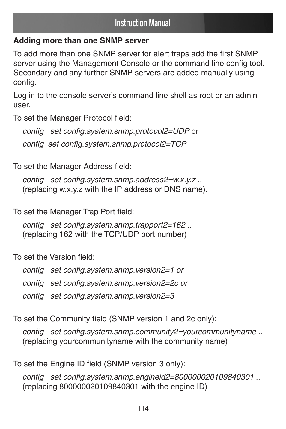 Instruction manual | StarTech.com CONYX ECS0016 User Manual | Page 121 / 140