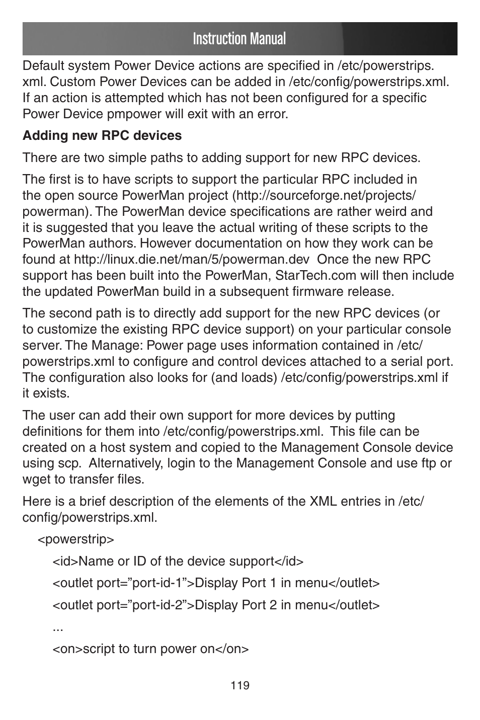 Instruction manual | StarTech.com CONYX ECS0016 User Manual | Page 126 / 140