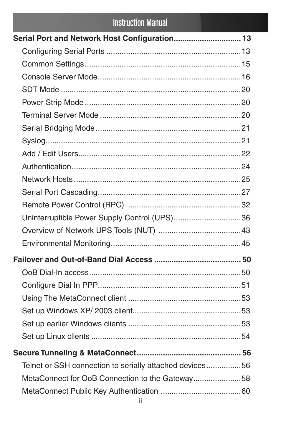 Instruction manual | StarTech.com CONYX ECS0016 User Manual | Page 4 / 140