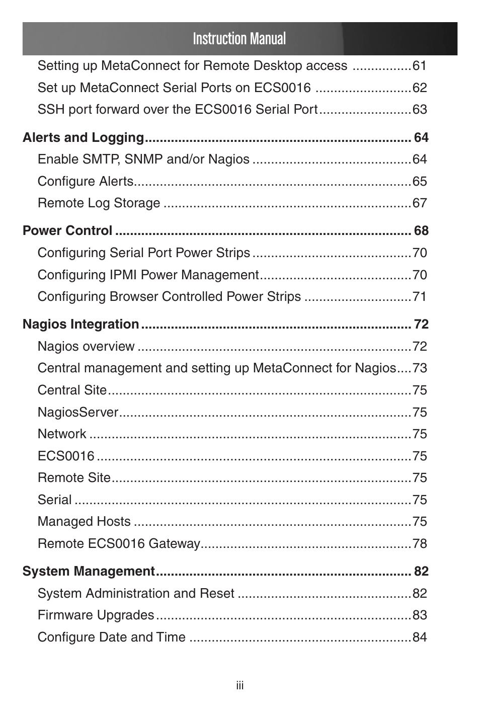 Instruction manual | StarTech.com CONYX ECS0016 User Manual | Page 5 / 140