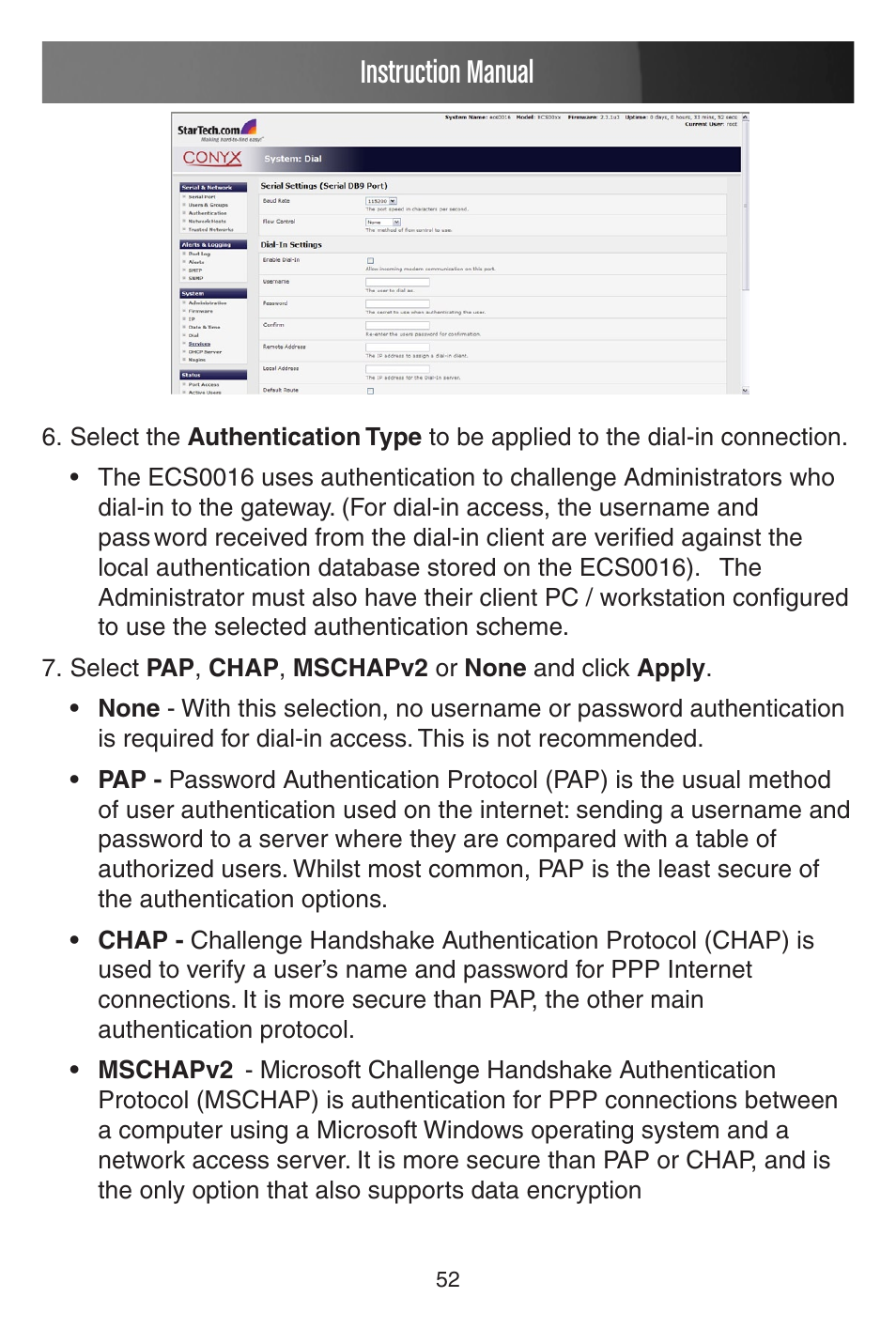 Instruction manual | StarTech.com CONYX ECS0016 User Manual | Page 59 / 140