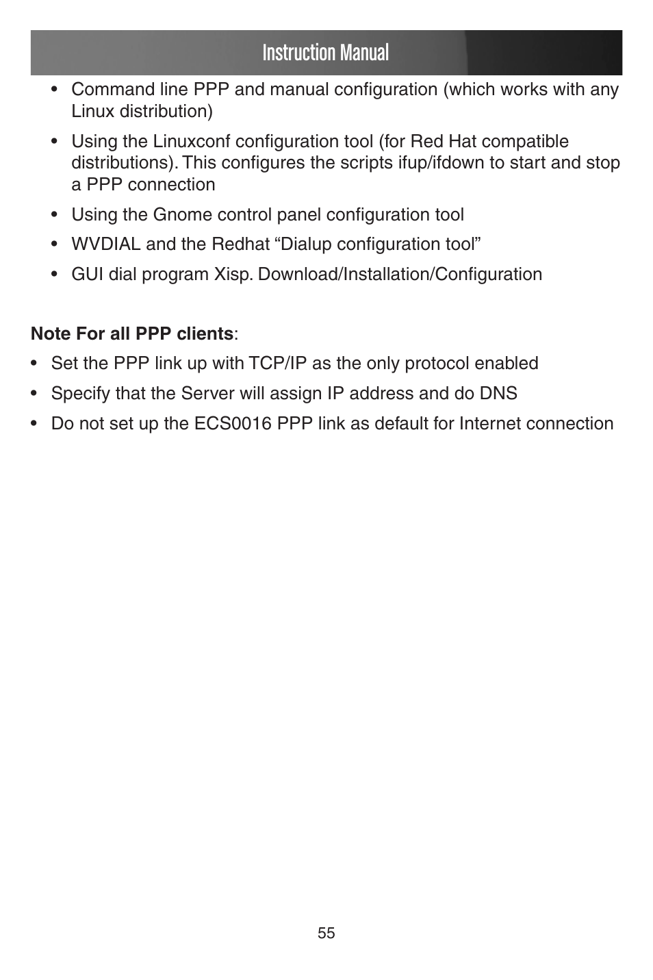 Instruction manual | StarTech.com CONYX ECS0016 User Manual | Page 62 / 140