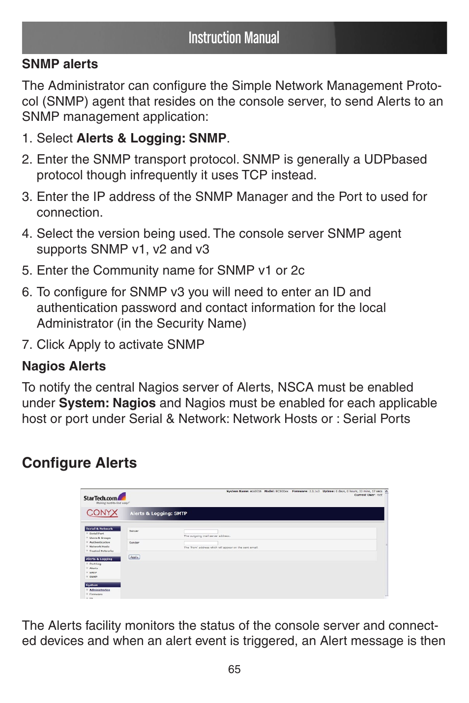 Instruction manual | StarTech.com CONYX ECS0016 User Manual | Page 72 / 140
