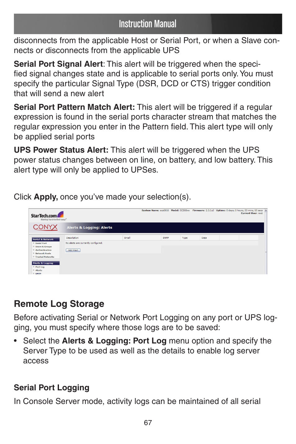 Instruction manual | StarTech.com CONYX ECS0016 User Manual | Page 74 / 140